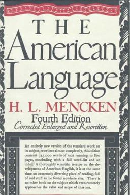 American Language  9780394400754 Front Cover