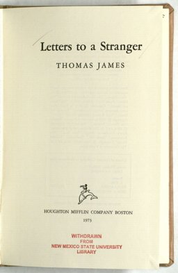 Letters to a Stranger