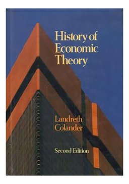 History of Economic Theory