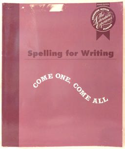 Spelling for Writing