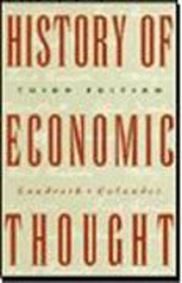 History of Economic Theory 3rd 9780395668580 Front Cover