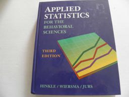 Applied Statistics 3rd 1993 9780395675557 Front Cover