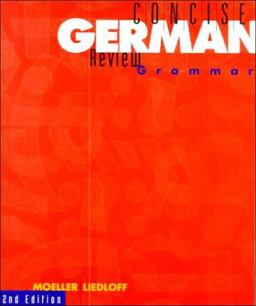Concise German Review Grammar 2nd 9780395688755 Front Cover