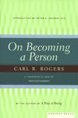 On Becoming a Person A Therapist's View of Psychotherapy  9780395755310 Front Cover