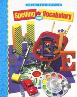 Houghton Mifflin Spelling and Vocabulary