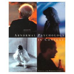 Abnormal Psychology in Context Voices and Perspectives  9780395874516 Front Cover
