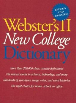 Webster's II New College Dictionary
