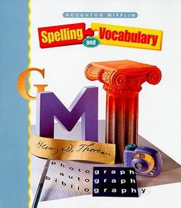 Houghton Mifflin Spelling and Vocabulary, Level 7