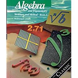 Algebra and Trigonometry Structure and Method  9780395977255 Front Cover