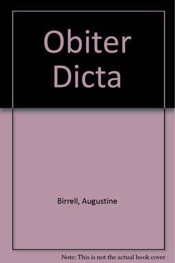 Obiter Dicta