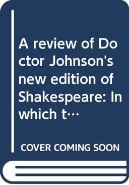 Review of Doctor Johnson's New Edition of Shakespeare