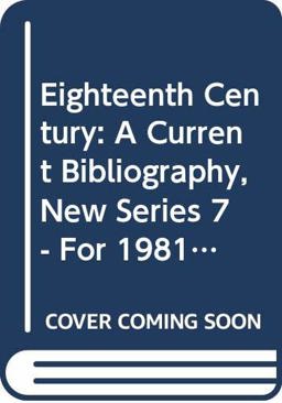 The Eighteenth Century, New Series Seven