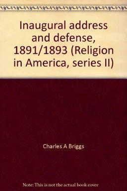 Inaugural Address and Defense, Eighteen Ninety-One to Eighteen Ninety-Three Inaugural Address and Defense, Eighteen Ninety-One to Eighteen Ninety-Three