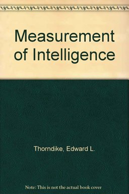 The Measurement of Intelligence