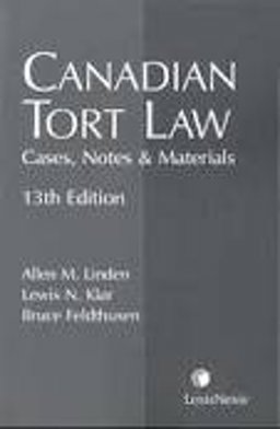 Canadian Tort Law