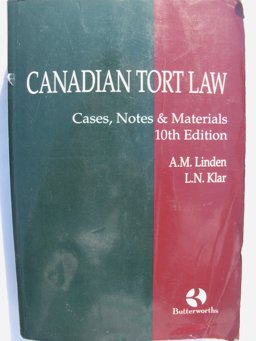 Canadian Tort Law