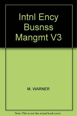 International Encyclopedia of Business and Management