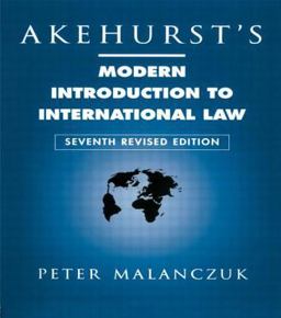 Akehurst's Modern Introduction to International Law 7th 9780415111201 Front Cover