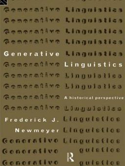 Generative Linguistics An Historical Perspective  9780415171267 Front Cover