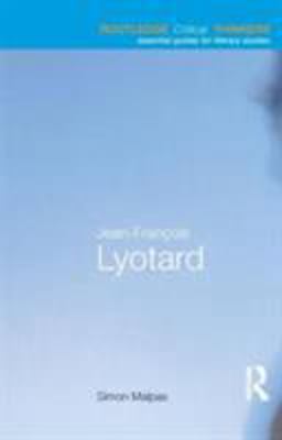 Jean-Franï¿½ois Lyotard  9780415256155 Front Cover