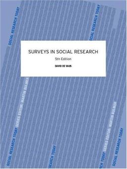 Surveys in Social Research 5th 9780415268585 Front Cover