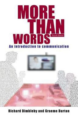 More Than Words An Introduction to Communication 4th 9780415303835 Front Cover