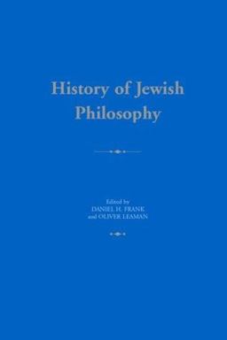History of Jewish Philosophy  9780415324694 Front Cover