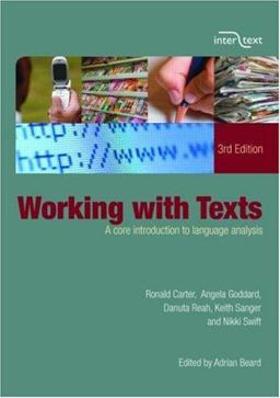 Working with Texts A Core Introduction to Language Analysis 3rd 9780415414241 Front Cover
