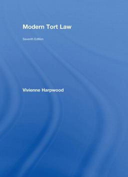 Modern Tort Law 7th 2008 Revised  9780415458450 Front Cover