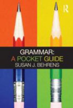 Grammar: a Pocket Guide  9780415493598 Front Cover