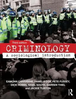 Criminology A Sociological Introduction 3rd 9780415640800 Front Cover