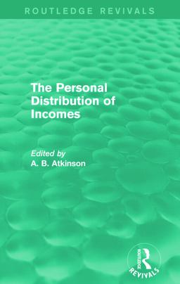 The Personal Distribution of Incomes (Routledge Revivals)