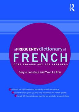 Frequency Dictionary of French Core Vocabulary for Learners  9780415775311 Front Cover