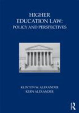 Higher Education Law Policy and Perspectives  9780415800310 Front Cover