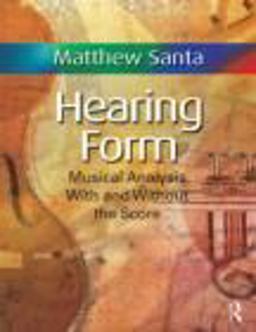 Hearing Form Musical Analysis with and Without the Score  9780415800921 Front Cover