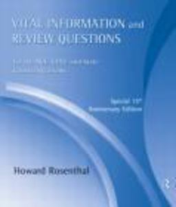 Vital Information and Review Questions for the NCE, CPCE, and State Counseling Exams Special 15th Anniversary Edition 3rd 9780415801416 Front Cover