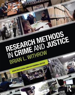 Research Methods in Crime and Justice  9780415884433 Front Cover