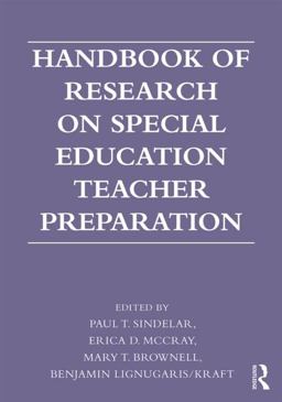 Handbook of Research on Special Education Teacher Preparation  9780415893091 Front Cover