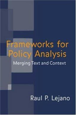 Frameworks for Policy Analysis Merging Text and Context  9780415952767 Front Cover