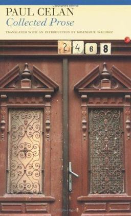 Selected Prose of Paul Celan