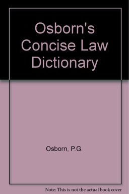 Osborn's Concise Law Dictionary