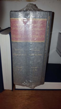Jowitt's Dictionary of English Law