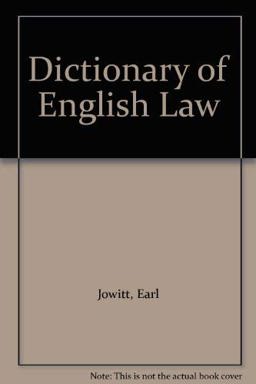 Jowitt's Dictionary of English Law