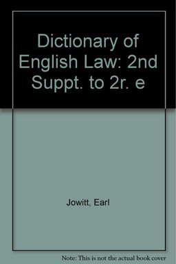 Jowitt's Dictionary of English Law