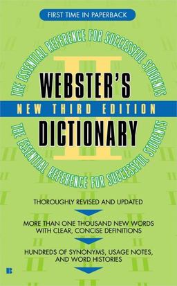 Webster's II Dictionary 3rd 9780425204627 Front Cover