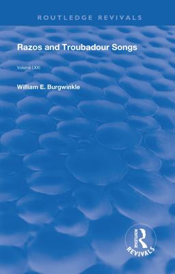 Razos and Troubadour Songs Razos and Troubadour Songs