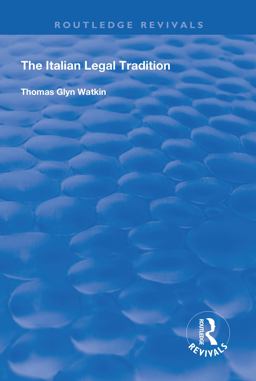 The Italian Legal Tradition