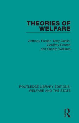 Theories of Welfare Theories of Welfare