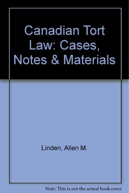 Canadian Tort Law