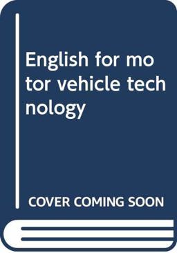 English for Motor Vehicle Technology